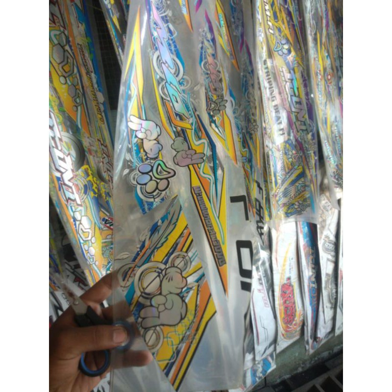 striping transparan hologram beat fi esp 2017-2020