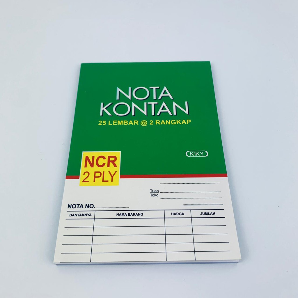 Nota kontan / 25*2 lembar / Nota 2 rangkap / 15*10