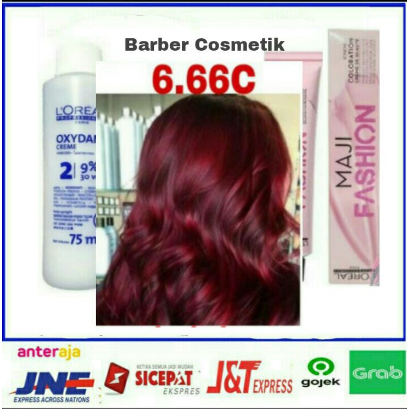 cat rambut loreal majifashion 6.66 pewarna rambut loreal