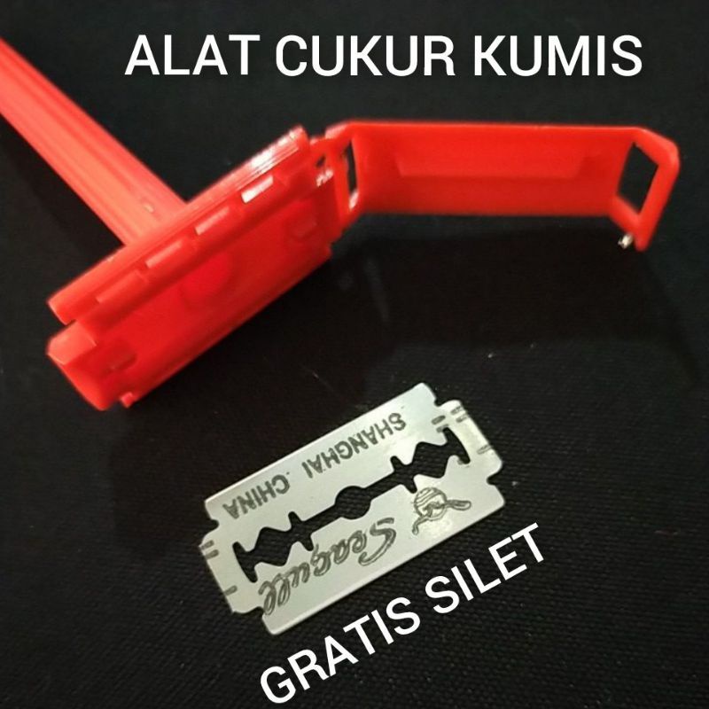 ALAT PENCUKUR KUMIS 2 MATA PISAU / CUKURAN KUMIS JENGGOT / PISAU CUKUR