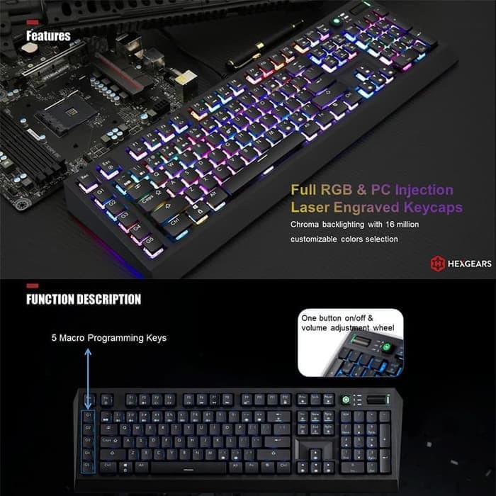 Hexgears GK60 Full RGB Mechanical Gaming Keyboard