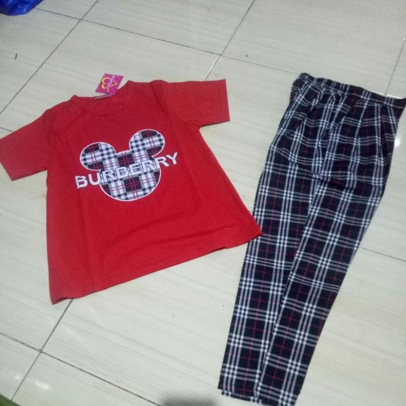 setelan cathrine burberry