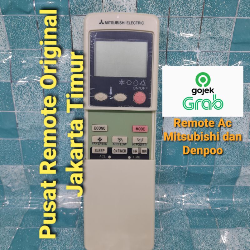 REMOTE REMOT AC MITSUBISHI ELECTRIC DENPOO RKN502A ORIGINAL