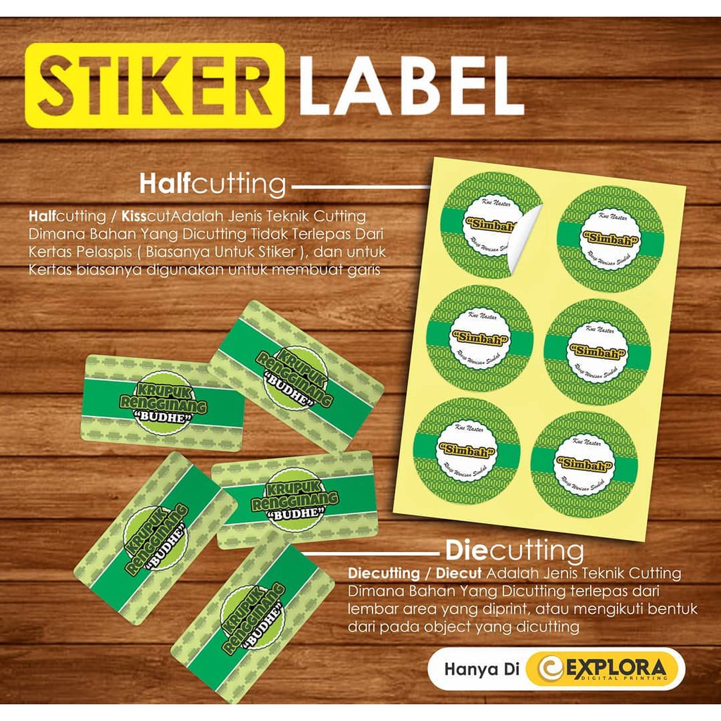 

[Chromo-HVS-Kraft] Stiker Label Kemasan Online Shop Custom Ukuran