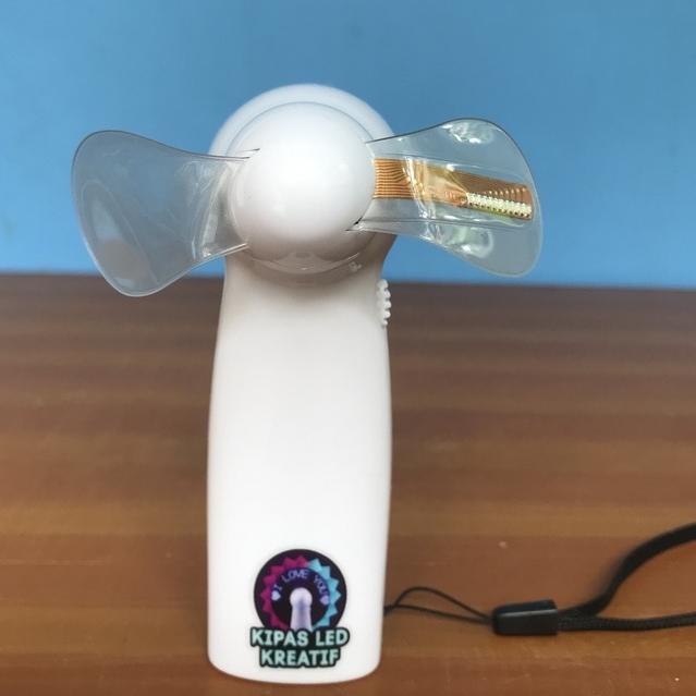 Tidak Diragukan.. Kipas LED Kreatif Mini Pesan Tulisan I Love You Bisa Custom Request Kata Kata