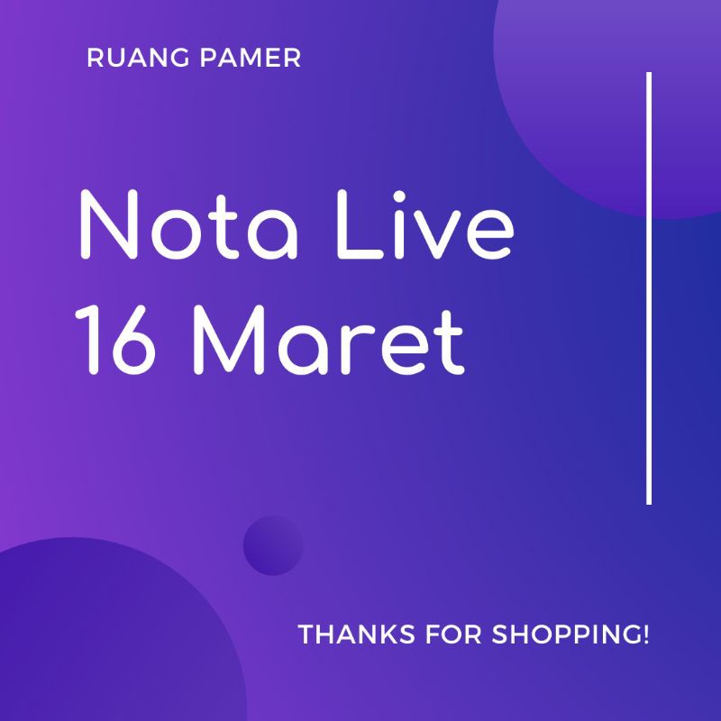 

Nota Live 16 maret