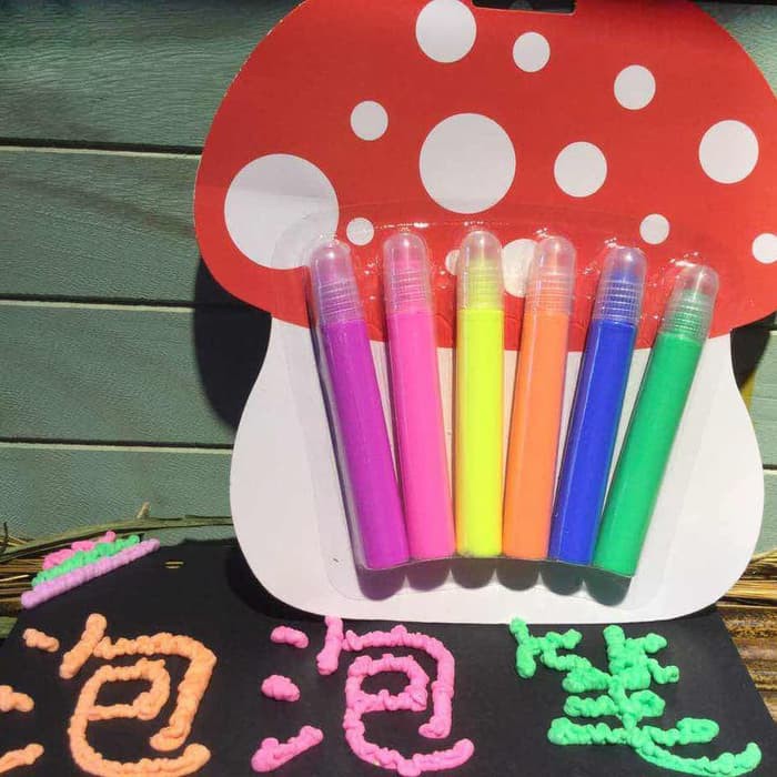 Puffy Paint Unik / Pen Gel Tinta TIMBUL 3D Jelly Pen-1