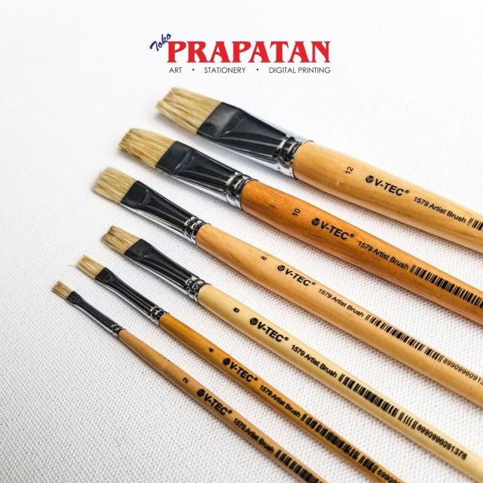 

Ready oke] Kuas Lukis V-TEC 1579 set 6 pcs / Paint Brush set