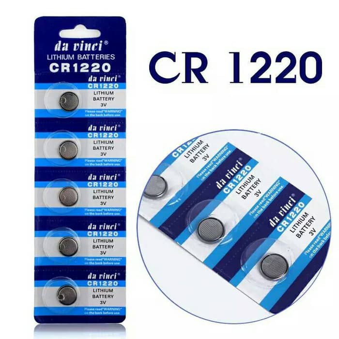 Baterai Cr1220 Spinner Calculator Digital Camera Jam Laser Pointer