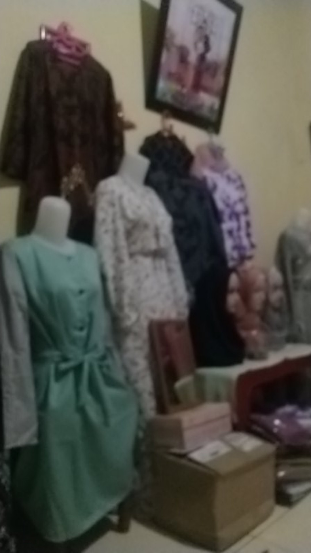 Tey-17 Batik Wanita Asj Sa Hrb026 Kenongo Kemeja Tosca Pendek