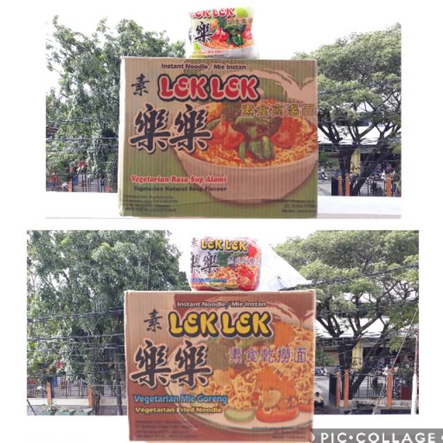 

Mie Lek Lek Vegetarian 1 dus rasa Sop, Goreng atau Campur