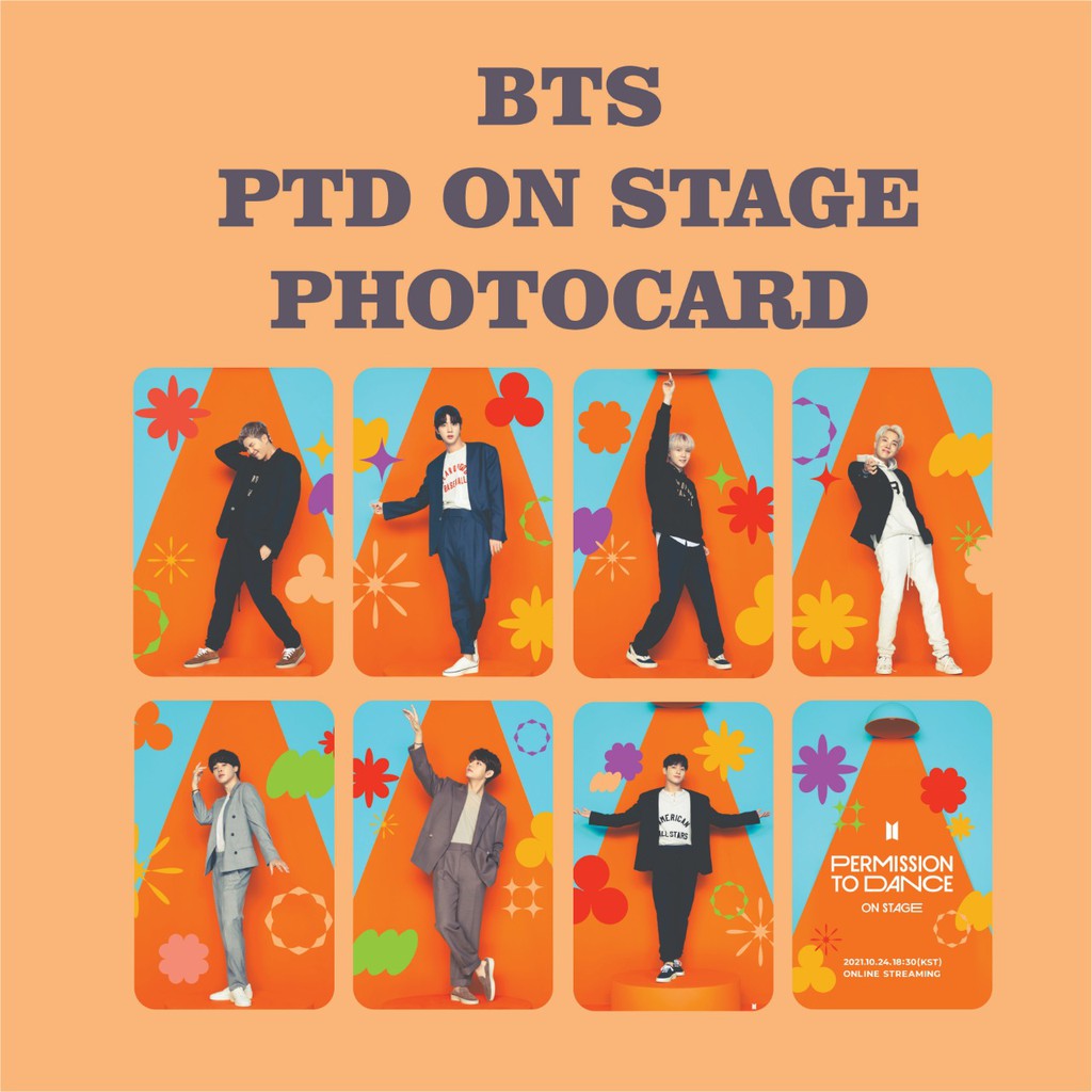 BTS PERMISSION TO DANCE ON STAGE PHOTOCARD