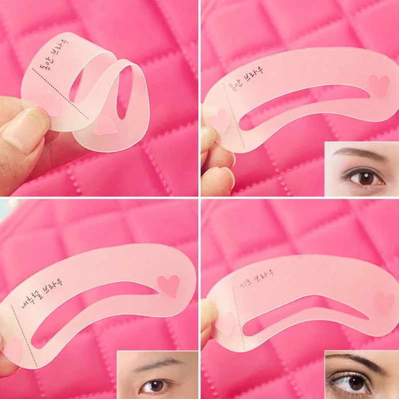 CETAKAN ALIS isi 3 pcs // 3in1 Eyebrow Template | Pencetak Alis Mini Brow Class | Cetak Alis Wanita