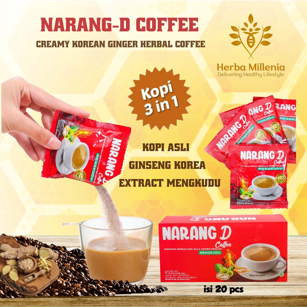 

Kopi Instan Narang-D | Korean Creamy Coffee Plus Herbal