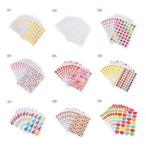 Dairy Deco - Nine Shape Sticker (10 sheet)