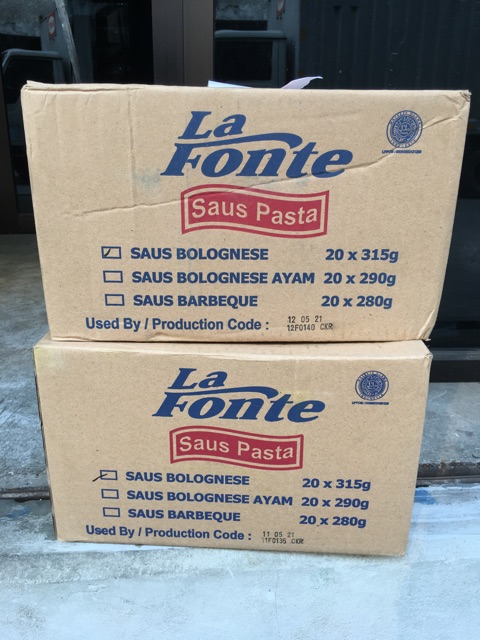 Saus Bolognese La Fonte 315g / Saus Pasta Lafonte Bolognese 315g / Saus lafonte 315g