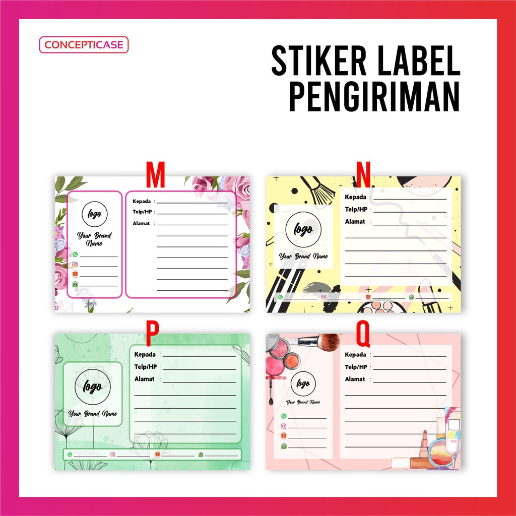 STIKER PENGIRIMAN / STIKER LABEL PENGIRIMAN ONLINE SHOP