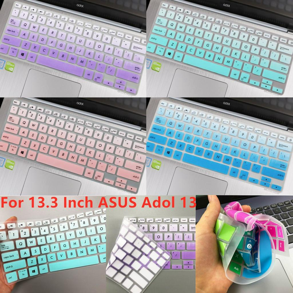 Cover Pelindung Keyboard Bahan Silikon Lembut Ultra Tipis Untuk Asus Adol 13.3 &quot;