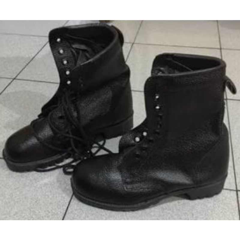 sepatu pdl kulit jeruk jatah tni