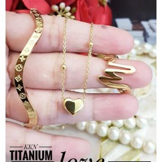 Titanium set perhiasan t2898