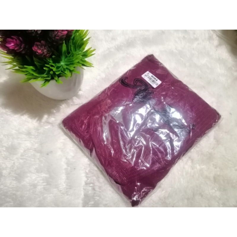 Khimar aje zas moka /moca best seller premium original aje zas-Magenta