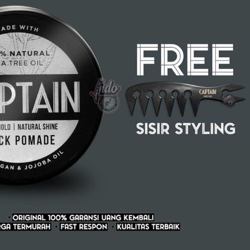 ♬ Captain Black Pomade / Pomade Penghitam Rambut / Pomade Hitam ™