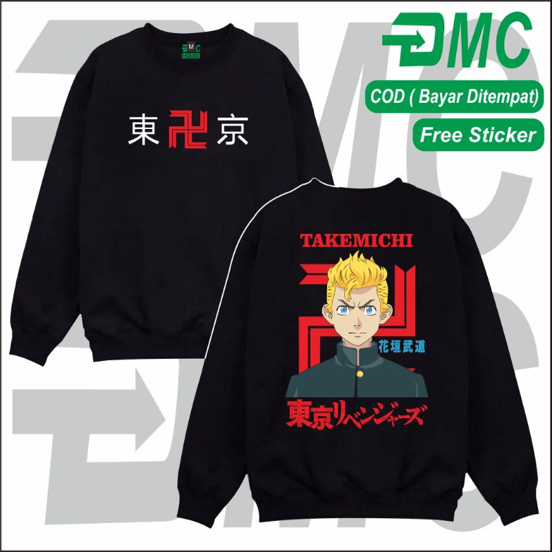 Sweater Anime Takemichi Hanagaki Tokyo Revengers Crewneck Jaket Anime Tokyo Revengers