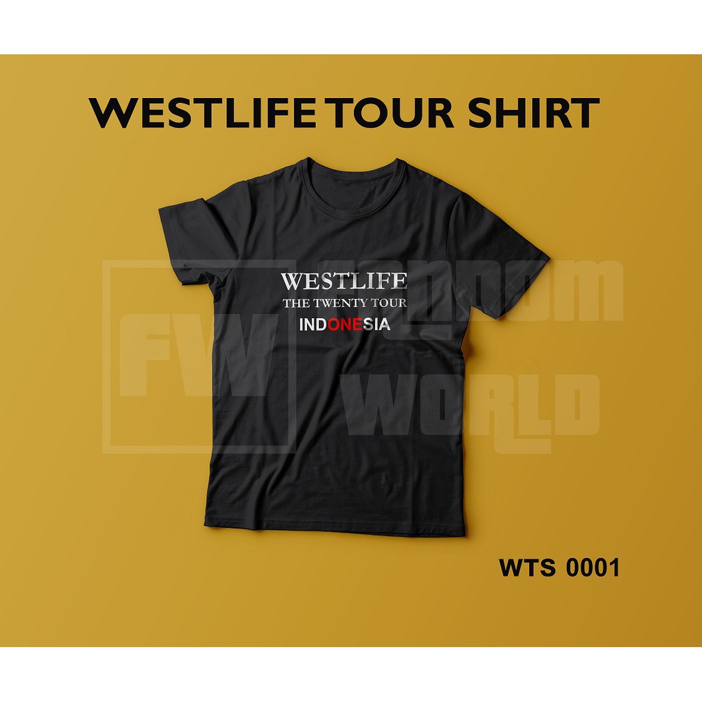 WESTLIFE MERCH - KAOS WESTLIFE - WESTLIFE TOUR SHIRT