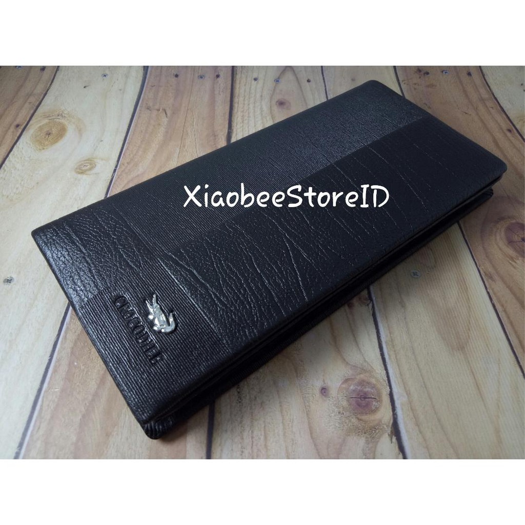 Dompet Kulit Asli Pria Panjang Import Crocodile CR.02-1 Coklat