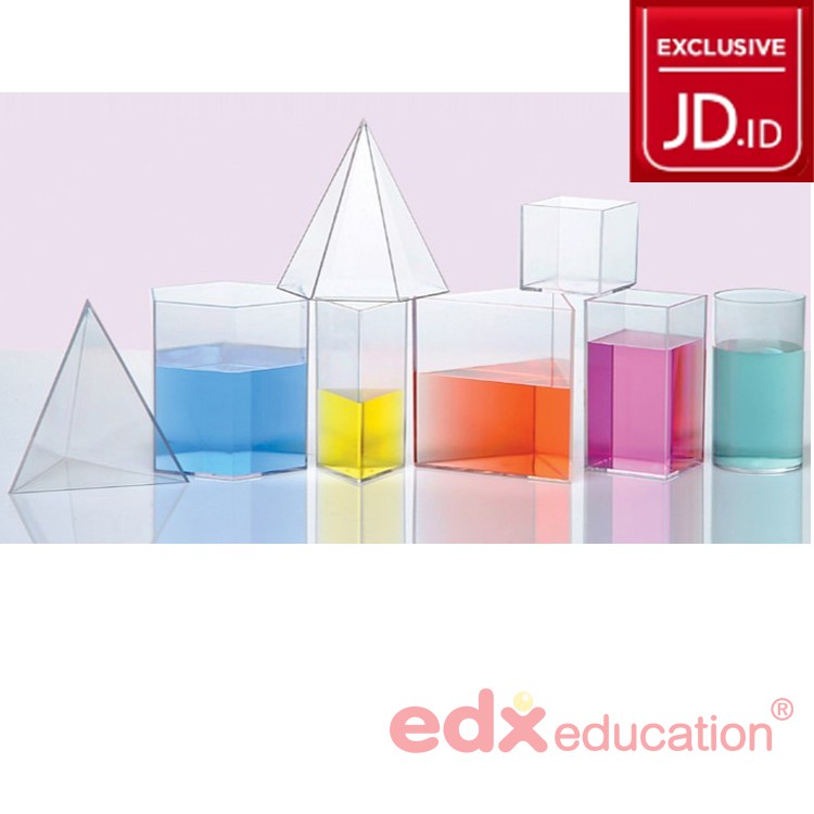 Alat peraga matematika Edx Education Geometric Volume (8Pcs)