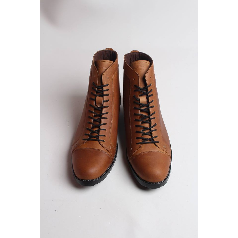 Sepatu boot pria kulit Crazyhorse Boston Super Legion