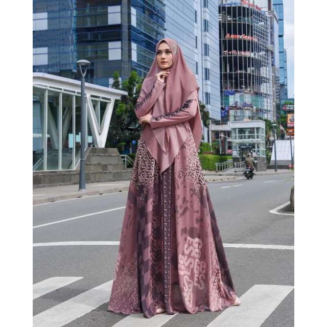 Gamis Suvarna set syar'i series original galery Syarifah