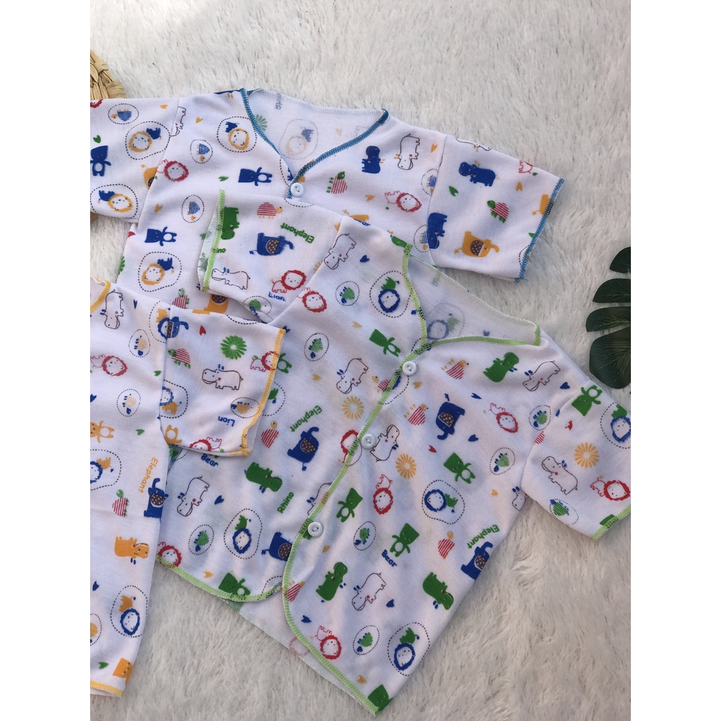 [BTPKPW002] 3 Pcs Baju Bayi Tangan Pendek Newbron Umur 0 - 6 Bulan