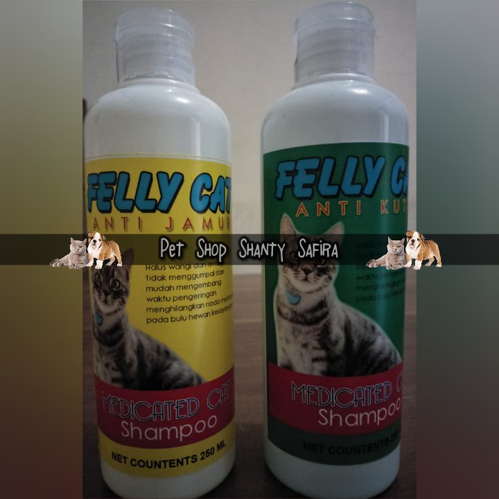 SHAMPO KUCING FELLY CAT 250 ML ( ANTI KUTU / ANTI JAMUR )