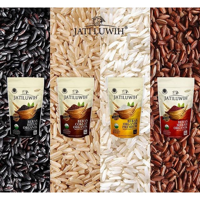 JATILUWIH BERAS ORGANIK 1KG MERAH HITAM COKLAT PREMIUM | MPASI ORGANIC RICE