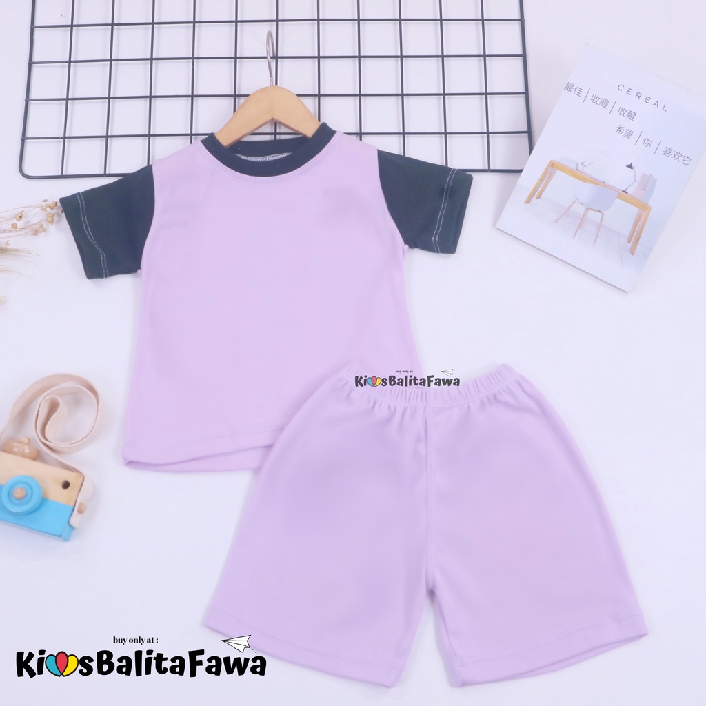 Set Bubu Bayi 6-18 Bulan / Piyama Lengan Celana Pendek Baby Laki Perempuan Baju Setelan Anak Import