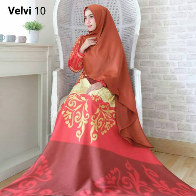 TERBARUNs FC Najibah Gamis Syar'i asdf ( BIG SALE) MDS - GAMIS SYARI KHADIJAH SATU SET KRUDUNG KHIM