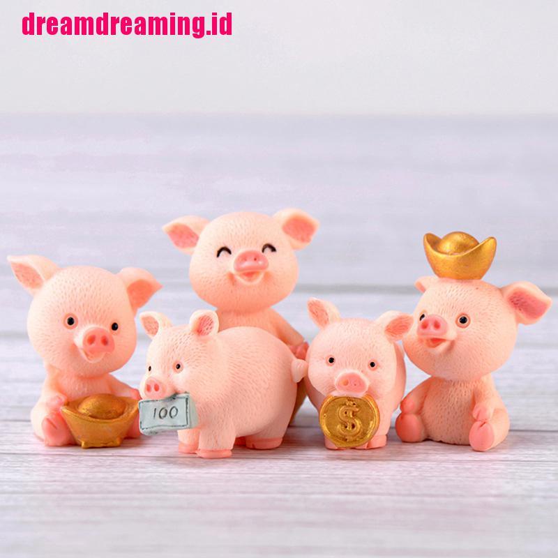 Fortune Miniatur Babi Untuk Dekorasi Rumah Boneka