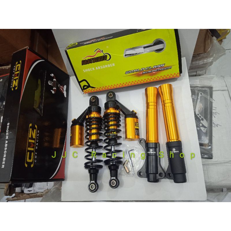 Shock breaker tabung shock paketan Jupiter Z depan belakang