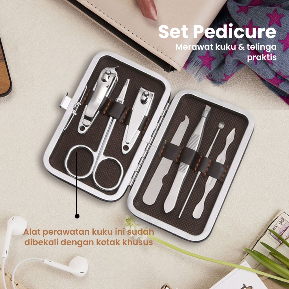 Alat Gunting Kuku Manicure Pedicure Nail Art Set Alat Perawatan Kuku