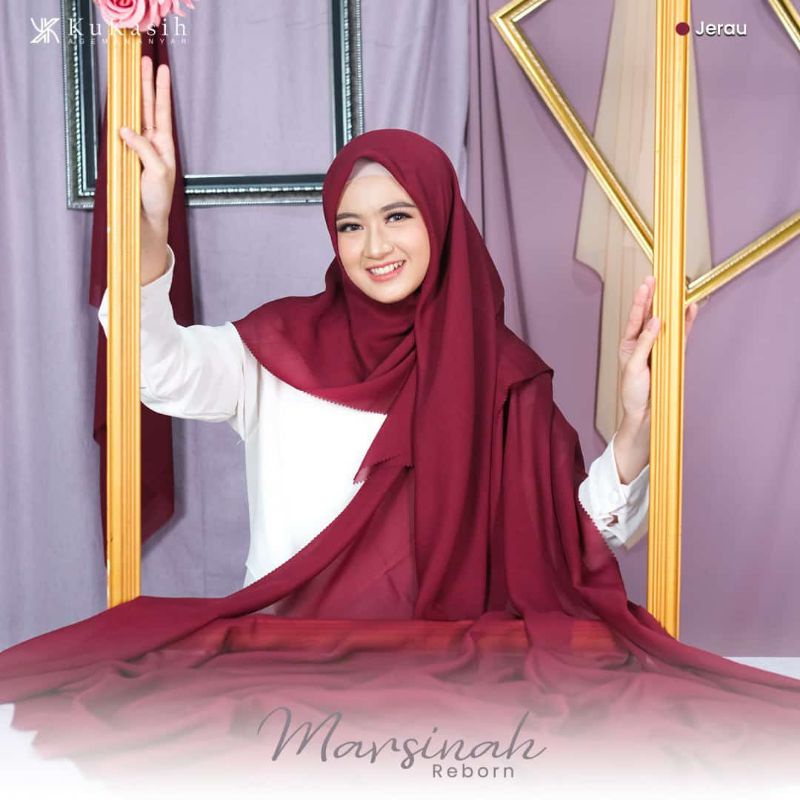 Jilbab segiempat Hijab Marsinah by Kukasih Premium