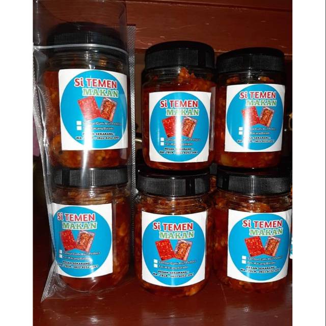 

Cumi asin balado / baby cumi balado asin 100 gram sedap pedas nampol