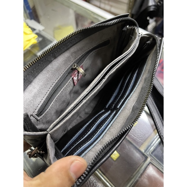 Dompet Panjang Kulit Pria Wanita Impor Handbag Mobile Phone Bag Dompet Hp Kulit Asli