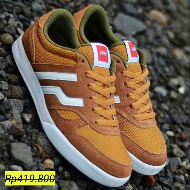 ORIGINAL Sepatu sneakers Piero Run falcon brown sepatu sneaker lifestyle kasual asli ori local pride