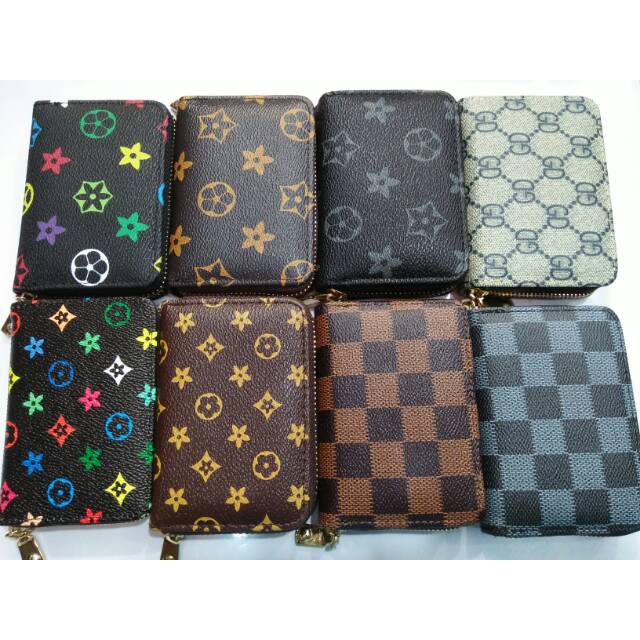 Dompet kartu kipas resleting import kecil