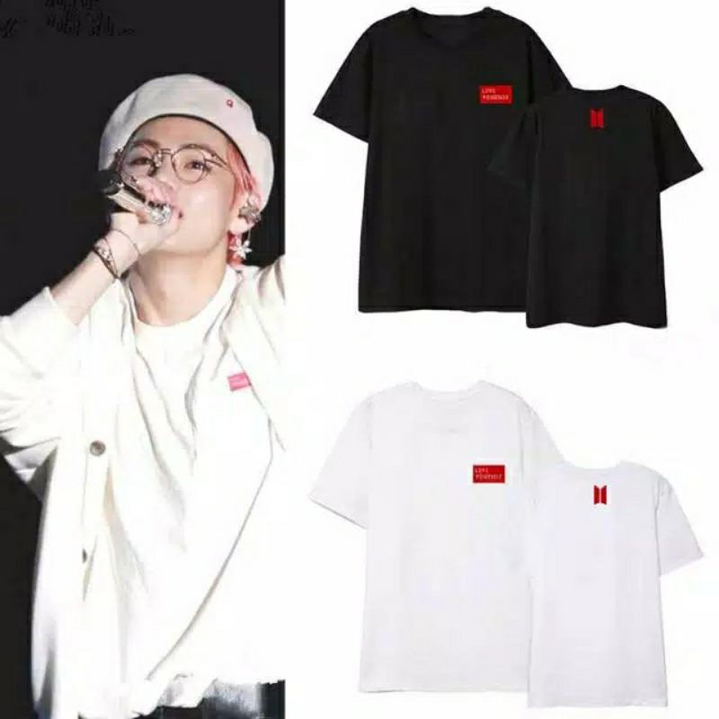 ( BISA BAYAR DITEMPAT ) Kaos Baju Logo BTS Love Yourself