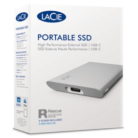 Lacie Portable SSD USB-C 500GB 1TB 2TB SSD External 500 GB 1 TB 2 TB