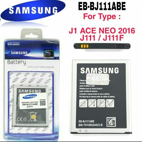 Battery Batre Baterai Samsung Galaxy J1 ACE 4G 2016 J1 ACE NEO J111 J111F EB-BJ111ABE