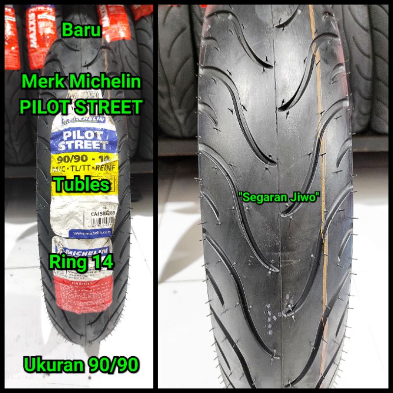 Ban Tubles motor matic ring 14 Ukuran 90/90 merk Michelin pilot street ban belakang honda beat vario