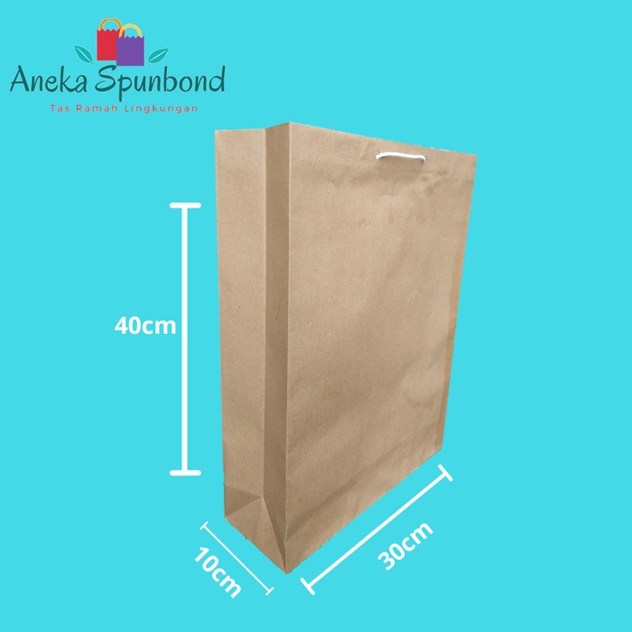 

BISA COD paperbag polos 30x40 isi 12pcs TERMURAH